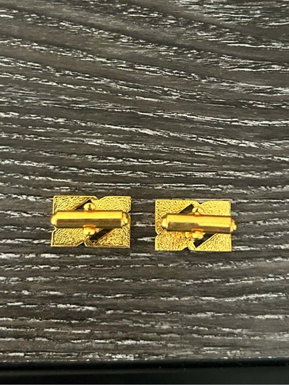 Vintage retro geometric cufflinks